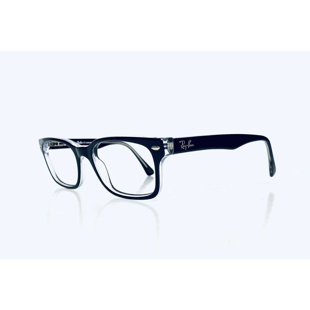 Rayban Black Clear Rectangular Glasses - image 1